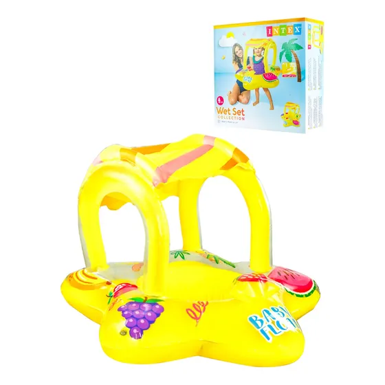 Flotador Inflable Intex Para Bebe Con Techo