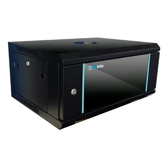 Gabinete 4u Rack De Pared Con Puerta Y Llave Netlinks