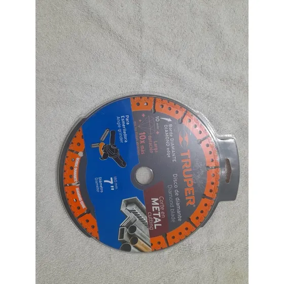 Disco De Diamante Corte En Metal 7 Pulgadas Truper