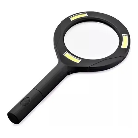 Lupa Con Luz Led Lampara Portatil Lectura Libros 250 Lumens