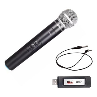 Microfone Profissional Sem Fio Jwl U-8017x Cor Preto Microfone Profissional Sem Fio Jwl U-8017x Cor Preto