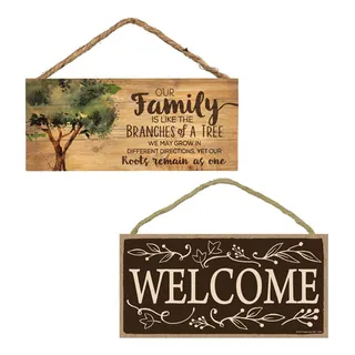 Letrero De Bienvenida Con Placas De Bienvenida Para Puerta, Letrero De Bienvenida Con Placas De Bienvenida Para Puerta,
