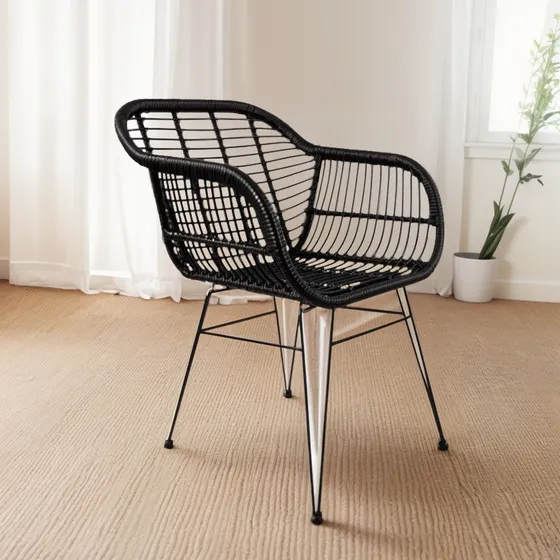 Butaca Con Apoyabrazos Grecia Para Terraza En Rattan Mimbre