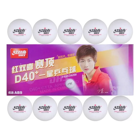 Bolas Dhs Plastico 40+ Tenis de Mesa ITTF 10 Bolas