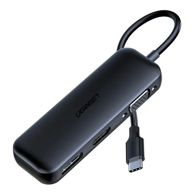 Hub Tipo C Hdmi 4k+vga+centro De Carga Pd 100w Ugreen