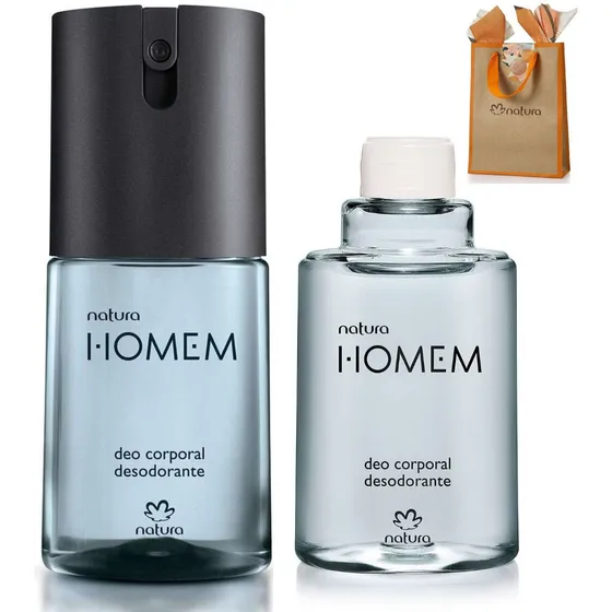 Kit Deo Corporal Homem Clássico Completo + 1 Refil -  Natura