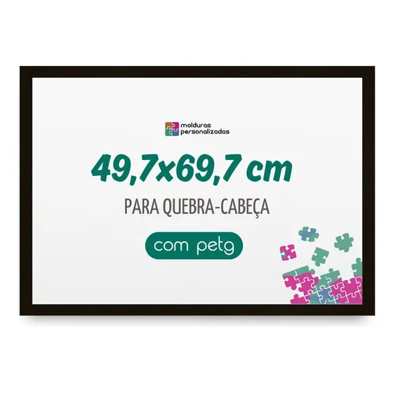 Moldura Quebra Cabeça Grow 1.000 Pçs 49,7 X 69,7 Cm  C/ Petg