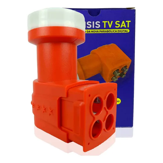 Lnb Quadruplo Full Hd Banda Ku Universal Lnbf 4 Saídas