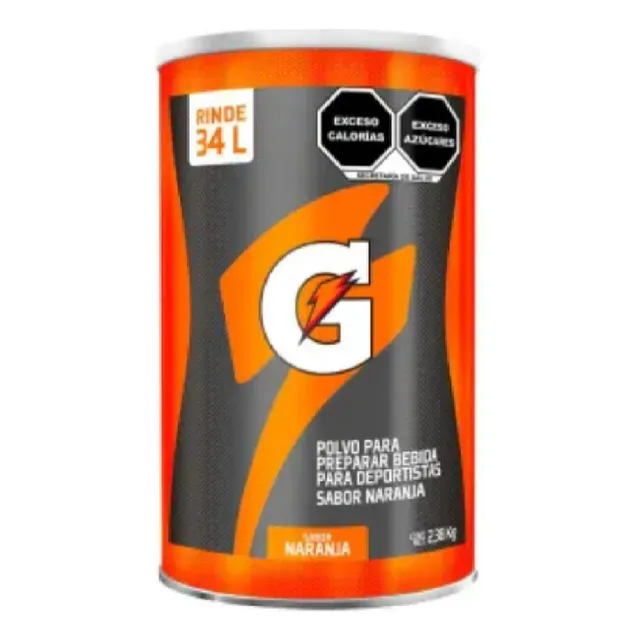 Gatorade En Polvo Naranja 2.38kg Rinde 34 Lts