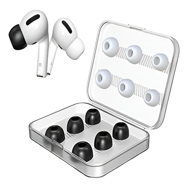 6 Pares Almohadillas Memory Foam | Silicona Para AirPods Pro