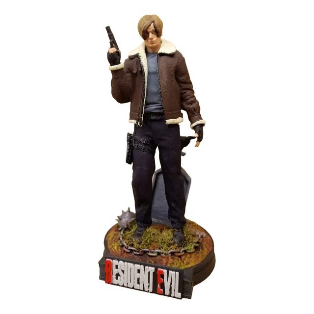 Leon S. Kennedy Resident Evil 4 Figura De Impresion 3d 
