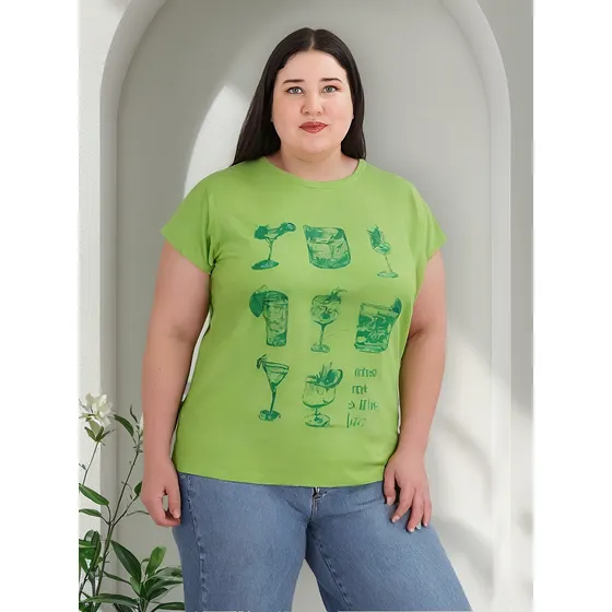 Remera Algodón Premium Estampa Base Dama T-especial
