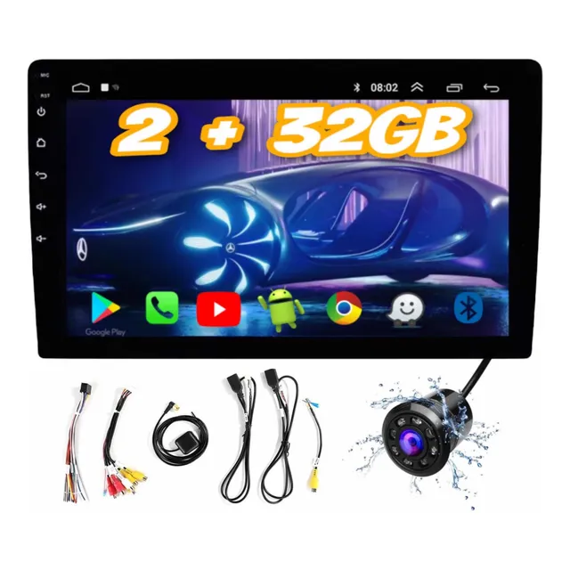 Radio Carro Android 2din 9 Pulgadas  + Camara De Reversa