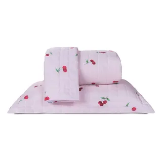 Js Oliveira Store Kit Colcha Cobre Leito Casal/queen 3 Peças 150 Fios Algodão Cer