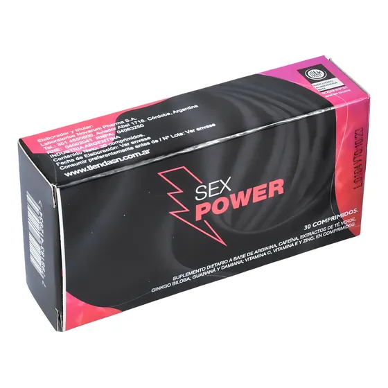 Potenciador Energizante Sexual Sex Power Novarum Pharma Hombres 30 Comprimidos