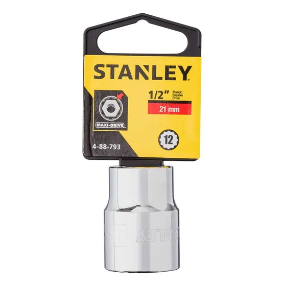 Dado Std Metrico 12pt Mando 1/2pul-21mm Stanley 4-88-793