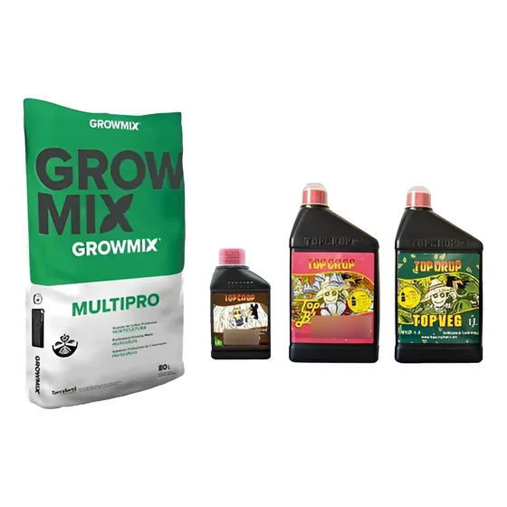 Grow Mix Multipro 80 Lt  Top Crop Deeper 250 Veg  Bloom 1 Lt