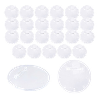 60mm Insignia De Acrílico Transparente Para Diy 25 Pcs 60mm Insignia De Acrílico Transparente Para Diy 25 Pcs
