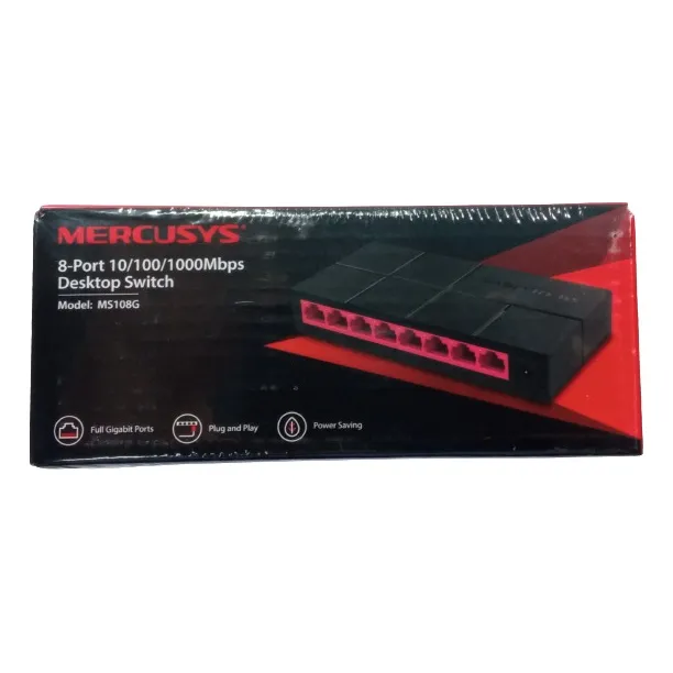Switch Mercusys Ms108g 8ptos Gigabit 10/100/1000 Otiesca