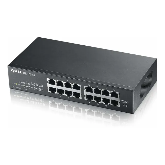 Switch Zyxel Gs1100-16-gb0101f 16 Puertos Gigabit Ethernet