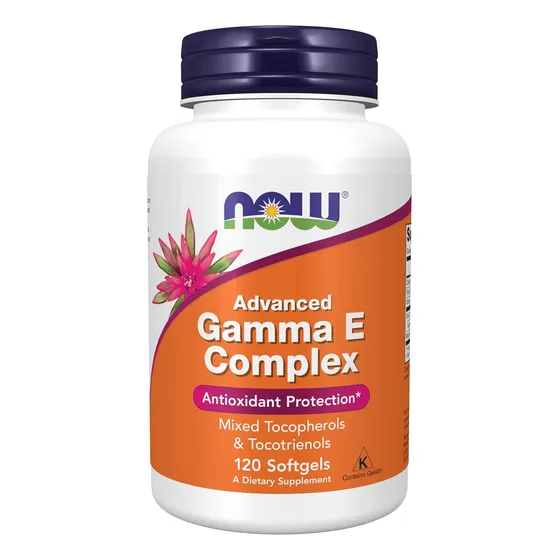 Suplemento Advanced Gamma E Complex 120 Cápsulas Now Foods