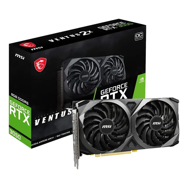 Tarjeta De Video Msi Rtx3050 Ventus 2x Oc 8gb Gddr6 Hdmi Dp