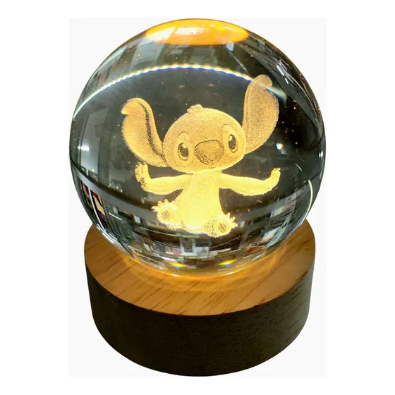 Stich Esfera De Cristal Lámpara
