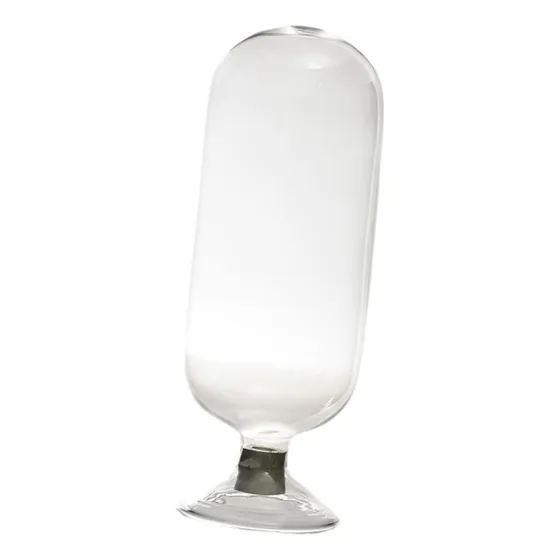 Frasco De Vidro Transparente Para Cloche De Fósforos L