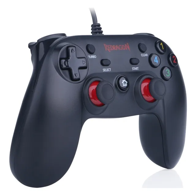 Gamepad Joystick Gamer Redragon Saturn Usb Pc Vibración