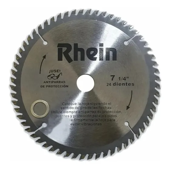 Sierra Circular Con Diente De Widia 7 1/4'' 24 Dientes Rhein