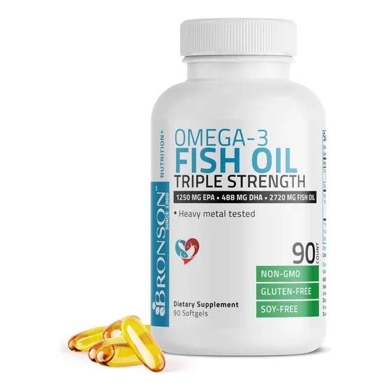 Suplemento De Aceite De Pescado Bronson Omega 3 De Triple Co