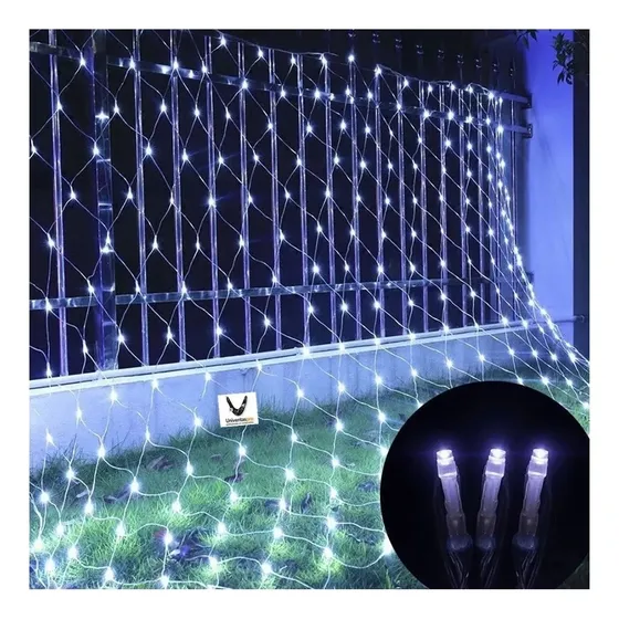 Luces Malla Led 100 Luces 1x1 Metros Luz Navidad Multicolor