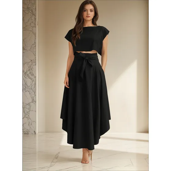 Conjunto Falda Y Top Casual Maria Bela Modelo Catamarca
