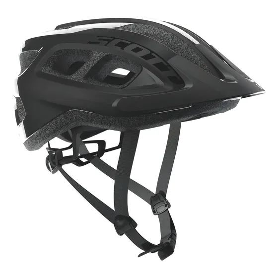 Casco de bicicleta MTB Scott Supra, color negro/negro, talla única 54/61 cm