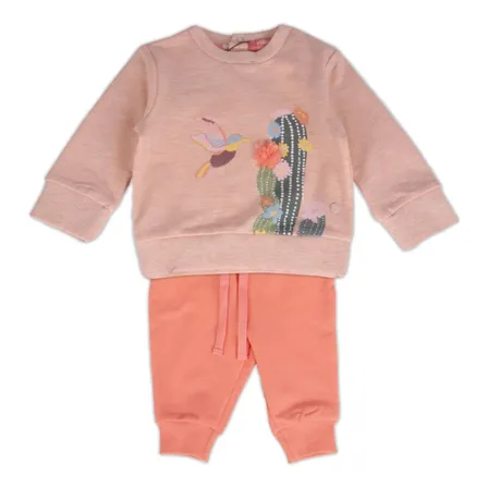 Conjunto Buzo Bebe Niña Naranja Pillin (pvy527-23dam)