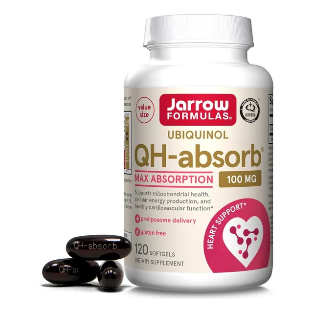 Ubiquinol 100 Mg Qh Jarrow Formulas 120 Cápsulas Blandas