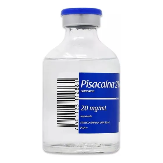 Pisacaina Pisacaina 2 % solución inyectable, 1 frasco ámpula 50 ml