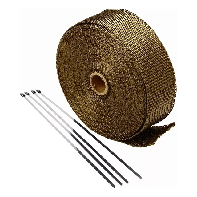 Cinta Térmica Alta Temperatura Escape Moto Mofle  5m X 25mm