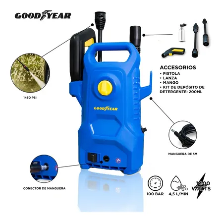 Goodyear 1400 W, 100 bar / 1450 PSI