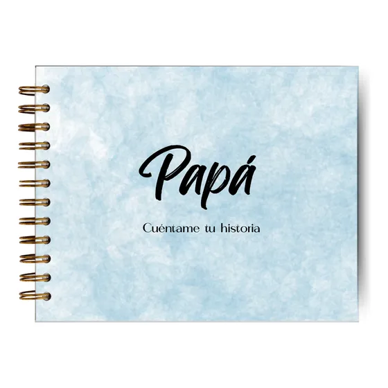 Papá, Cuéntame Tu Historia Azul Acuarela 2025