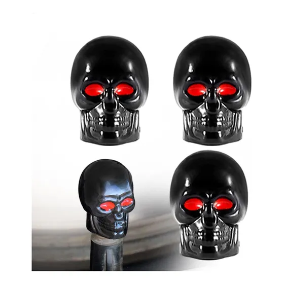 Tapas De Vástago De Válvula De Calavera 4 Unids/set Cubierta