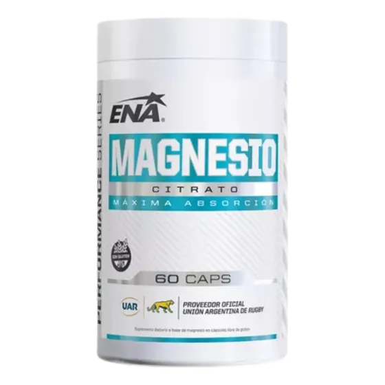 Citrato De Magnesio Cápsulas Ena Sport - 2 X 60 Caps Sin Sabor