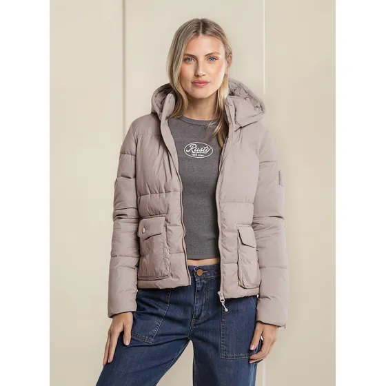 Campera Rusty Essentials Short Puffer Importada Mujer