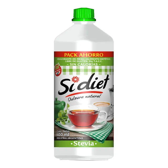 Endulzante Stevia Si Diet 600 Ml.