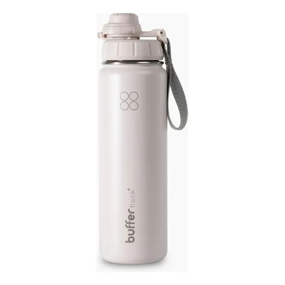 Termo Botella Agua Termica Buffer 700ml Acero Inoxidable + 4 Tapas Pinky