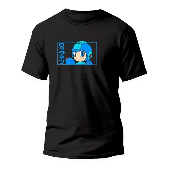 Playera Megaman Videojuego Nintendo Capcom Moda Retro 80s