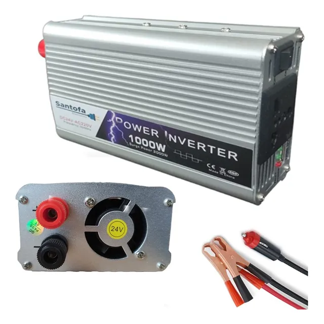 Inversor De Corriente Auto De 24v A 220v Usb 1000w Santofa
