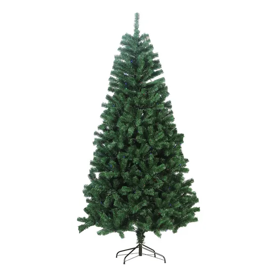 Árbol de Navidad Artificial 2.10 M Verde 1500 Ramas Soporte de Metal Pino Navideño Frondoso Para Interior y Exterior Skygreen