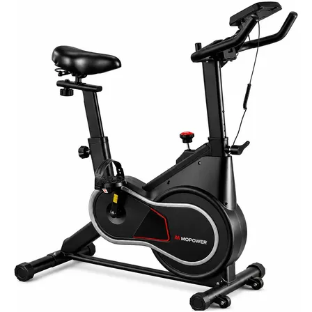 Bicicleta Ergométrica Spinning Mopower Indoor Pro 20kg Preto