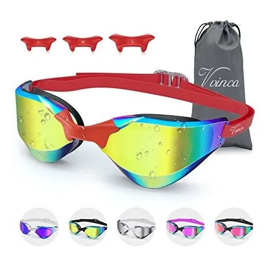 Vvinca Adultos Swim Goggles, Espejos De Vidrios De Rdtkh